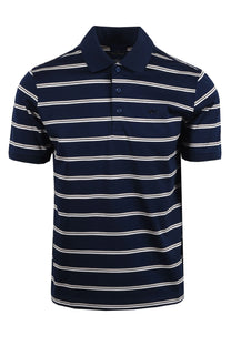 Paul & Shark POLO SHIRT NAVY BEIGE CREAM STRIPE Paul & Shark