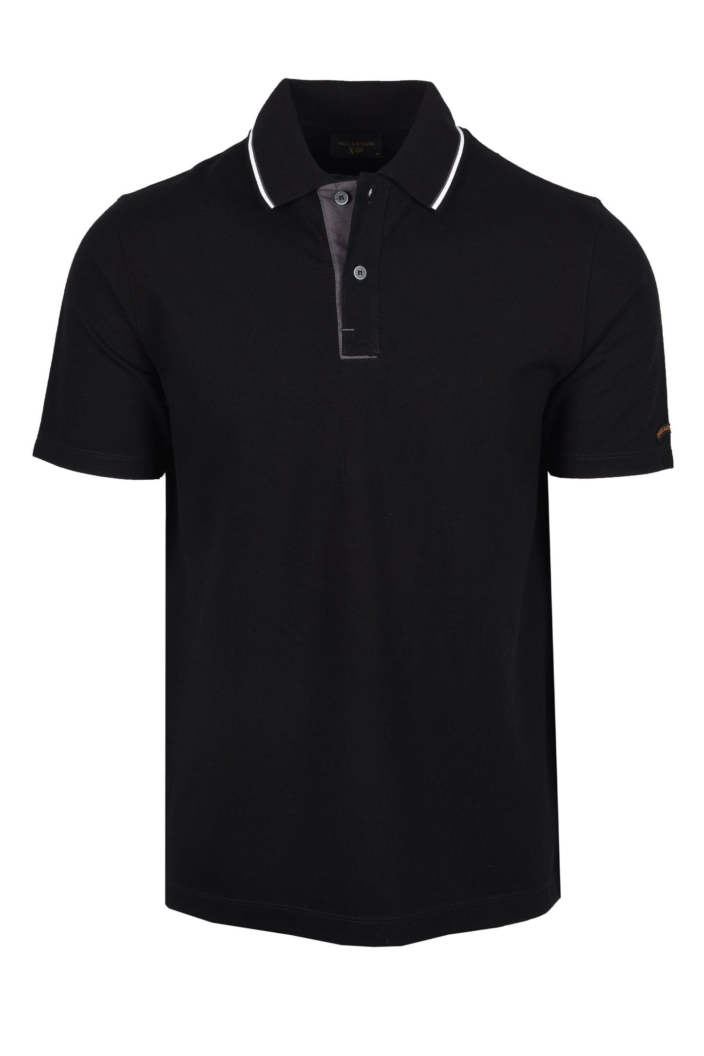 Paul & Shark Tipped Polo Shirt Black