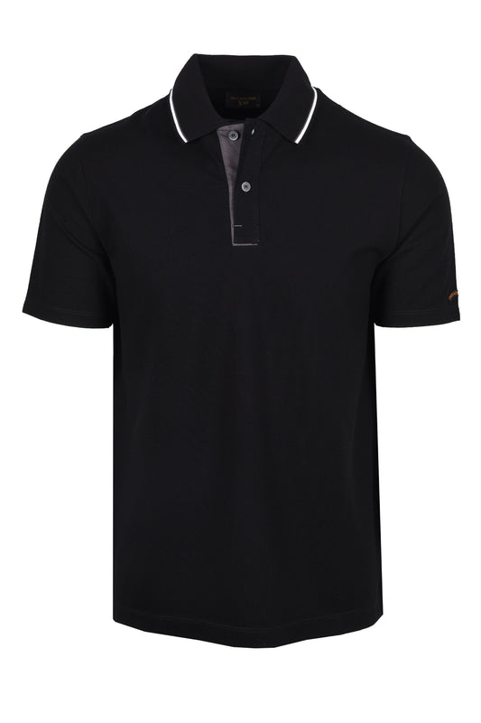 Paul & Shark Tipped Polo Shirt Black