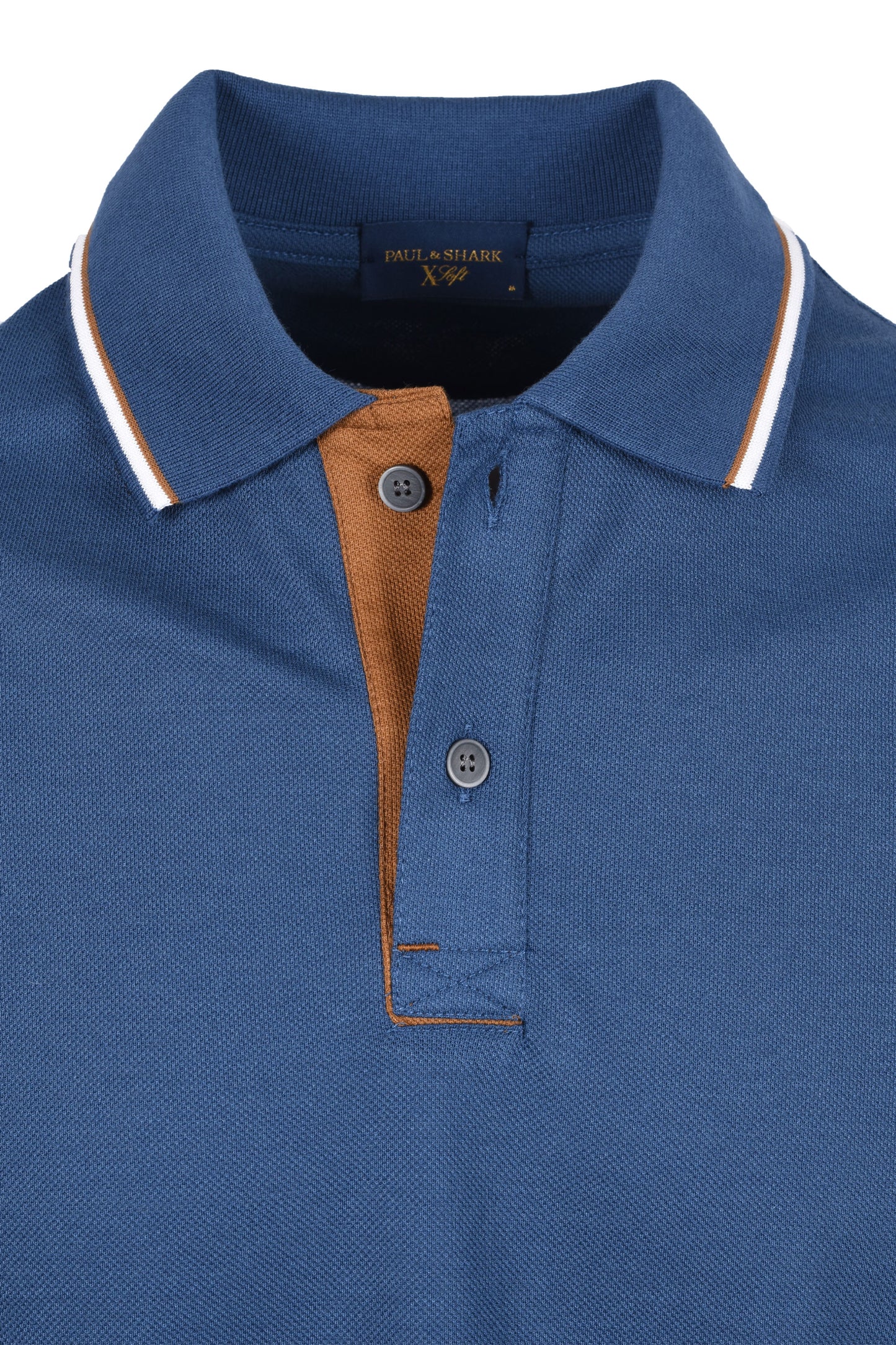 Paul & Shark Tipped Polo Shirt Blue