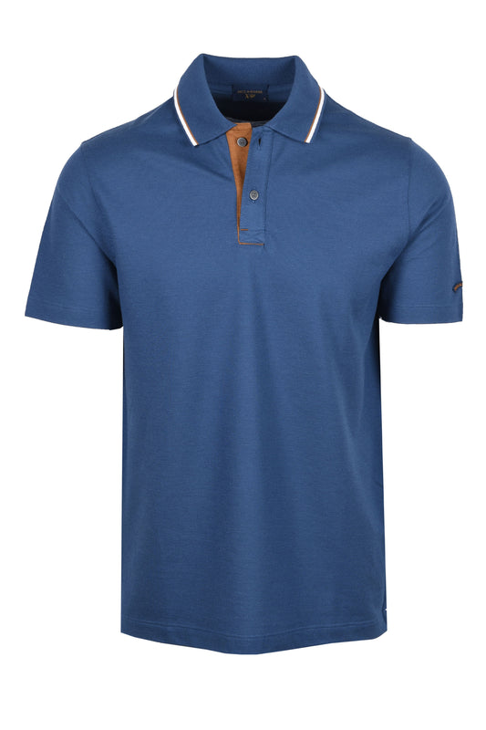 Paul & Shark Tipped Polo Shirt Blue