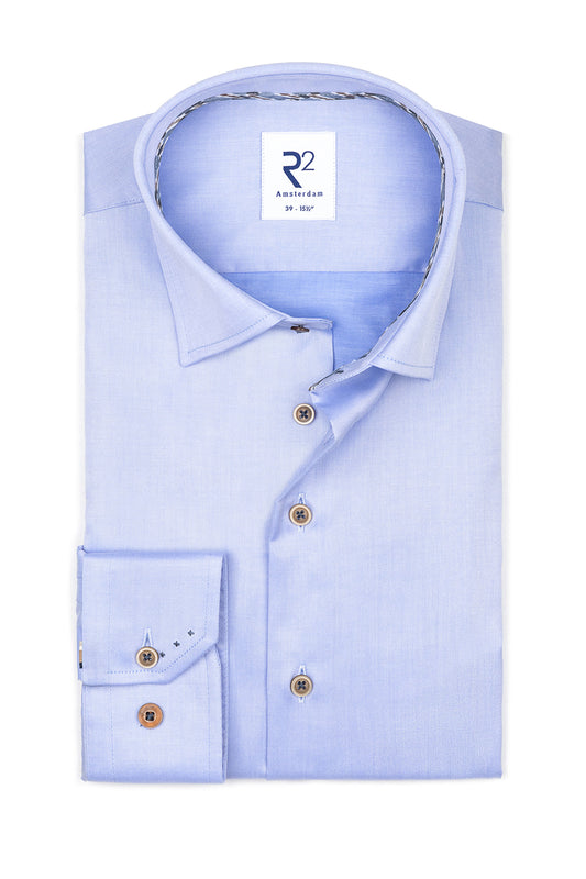 R2 BUTTON UNDER LONG SLEEVE SHIRT LIGHT BLUE R2 Michael Stewart Menswear  Shirts