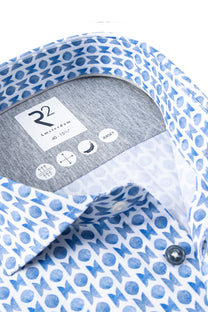 R2 CUT AWAY COLLAR LONG SLEEVE SHIRT LIGHT BLUE R2 Michael Stewart Menswear  Shirts