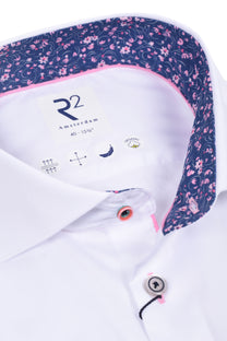 R2 Cut Away Collar Long Sleeved Shirt White R2