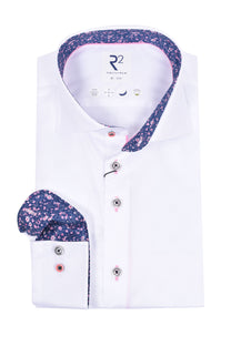R2 Cut Away Collar Long Sleeved Shirt White R2