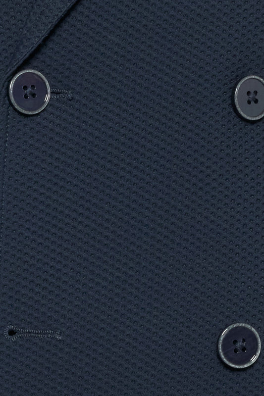 R2 DOUBLE BREASTED TRAVEL JACKET NAVY