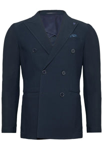 R2 DOUBLE BREASTED TRAVEL JACKET NAVY R2