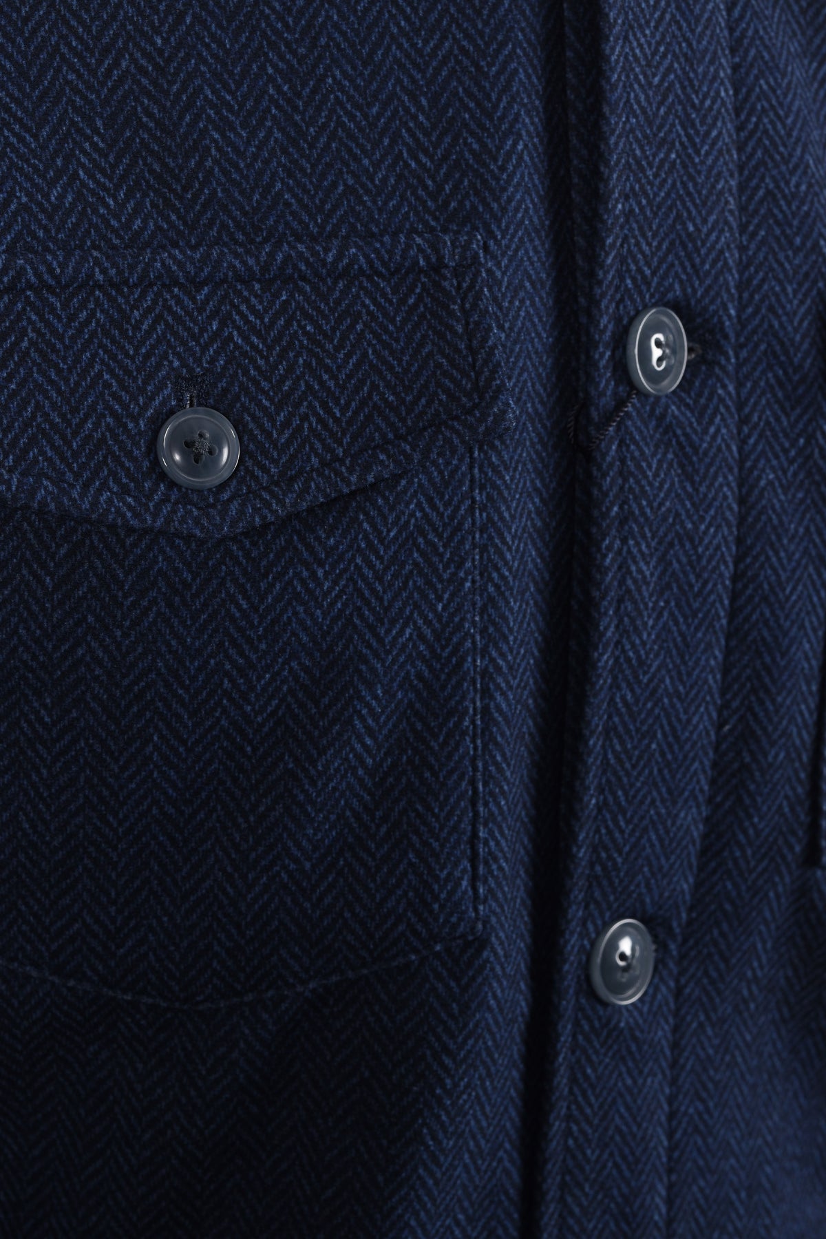 R2 HERRINGBONE OVERSHIRT NAVY R2 Michael Stewart Menswear  Shirts