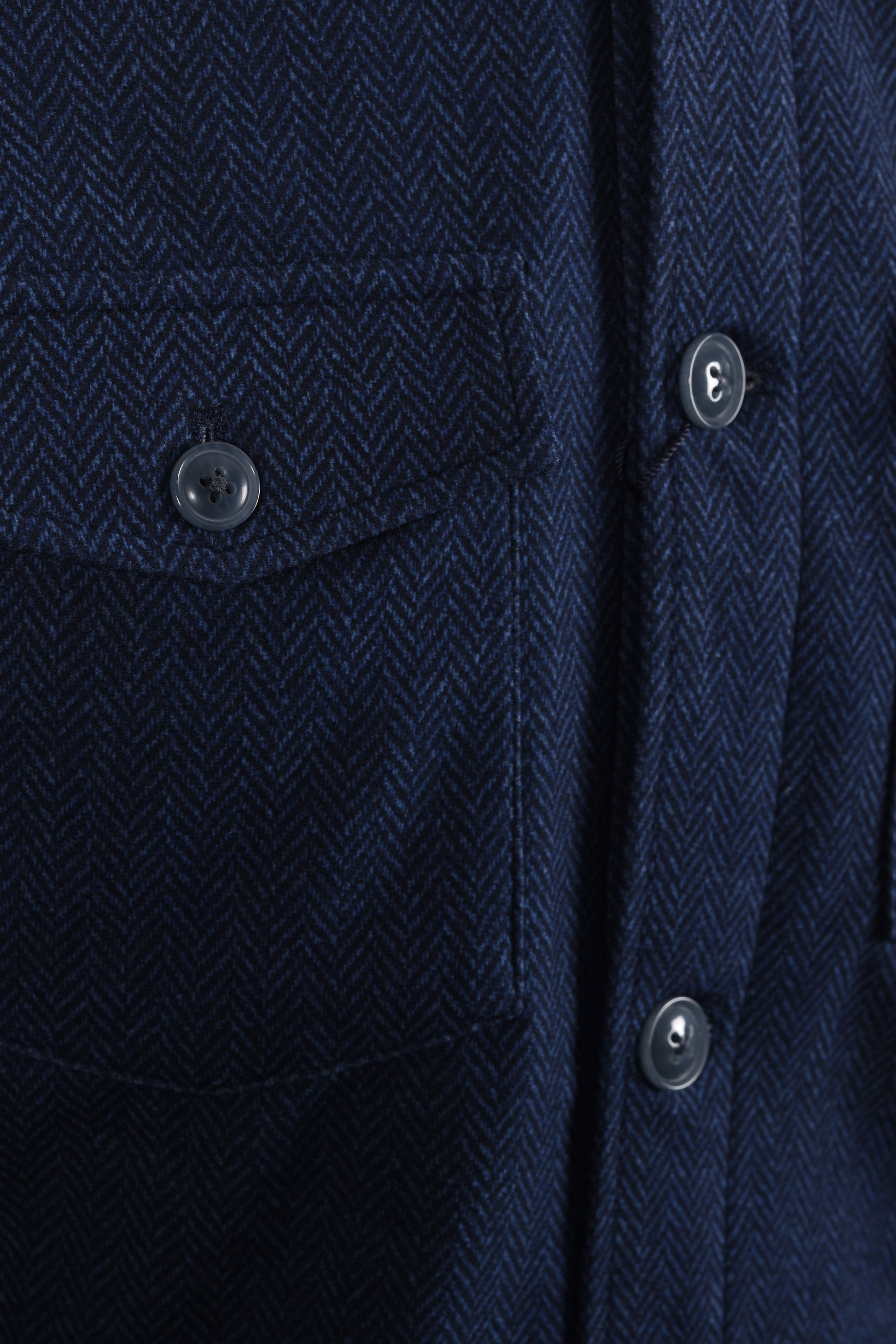 R2 HERRINGBONE OVERSHIRT NAVY R2 Michael Stewart Menswear  Shirts