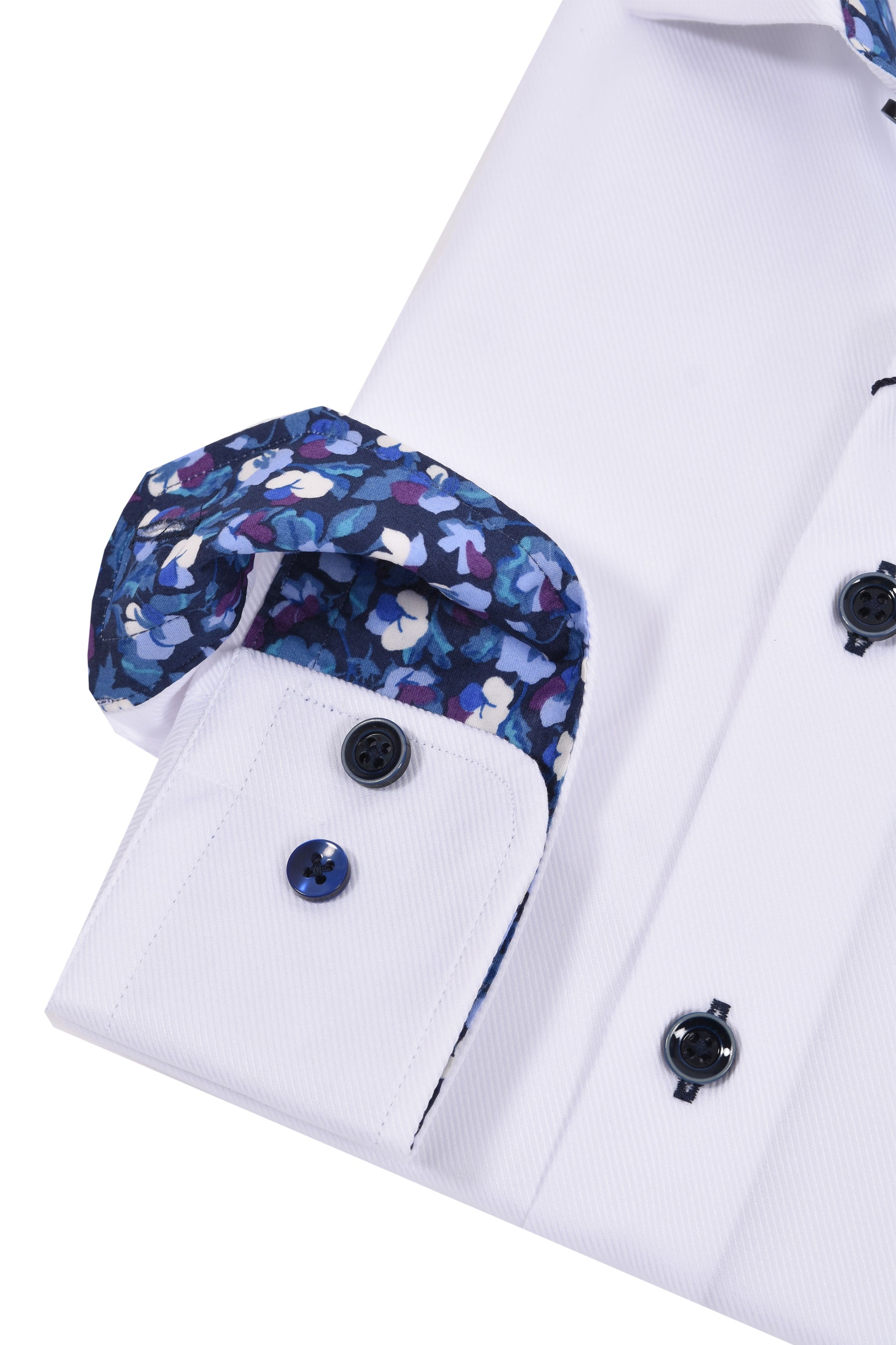 R2 LONG SLEEVED CUT AWAY COLLAR SHIRT WHITE R2 Michael Stewart Menswear  Shirts