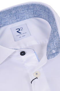 R2 LONG SLEEVED SHIRT WHITE R2 Michael Stewart Menswear  Shirts