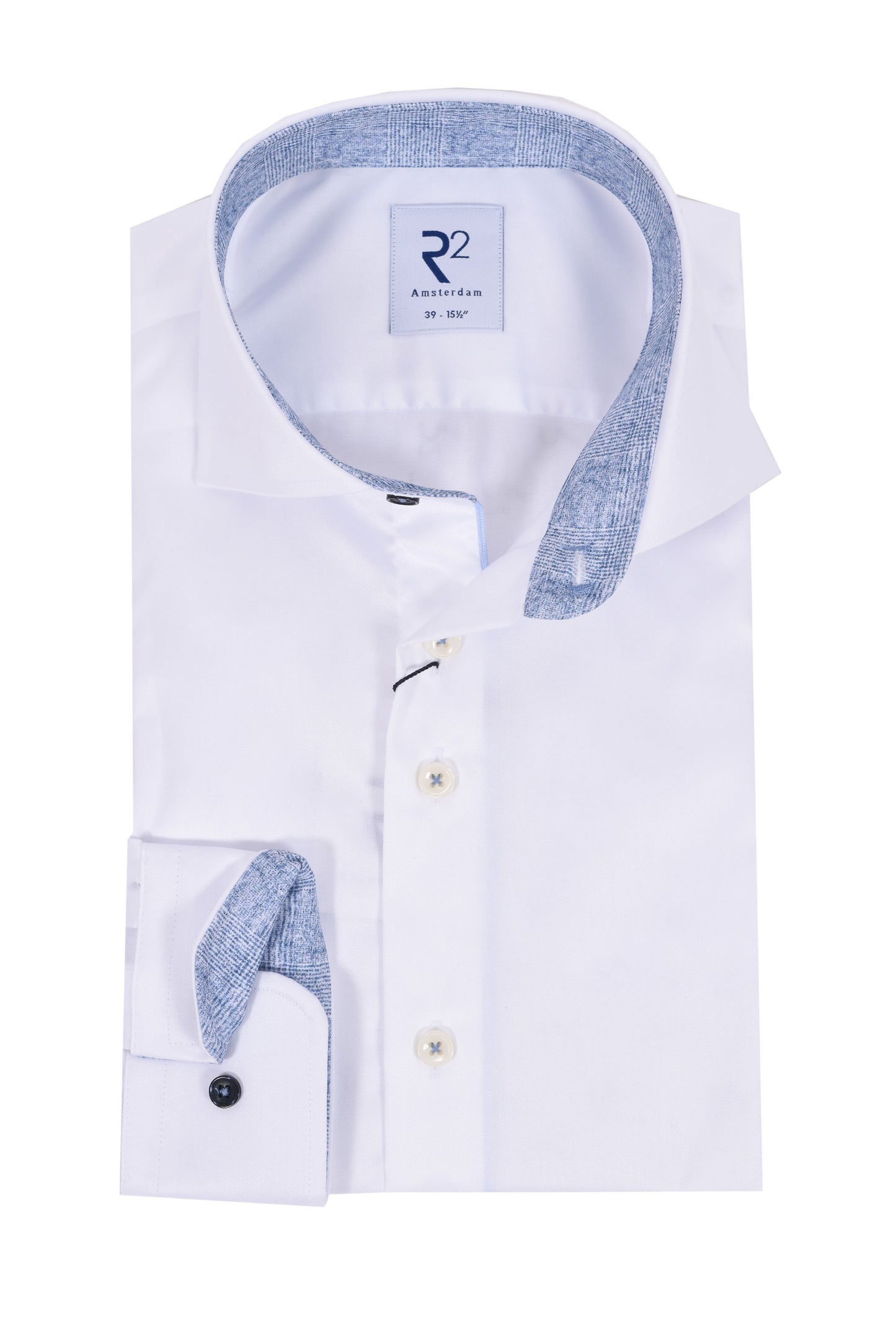 R2 LONG SLEEVED SHIRT WHITE R2 Michael Stewart Menswear  Shirts