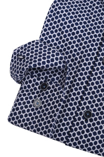 R2 Long Sleeved Jersey Shirt Navy Spot R2