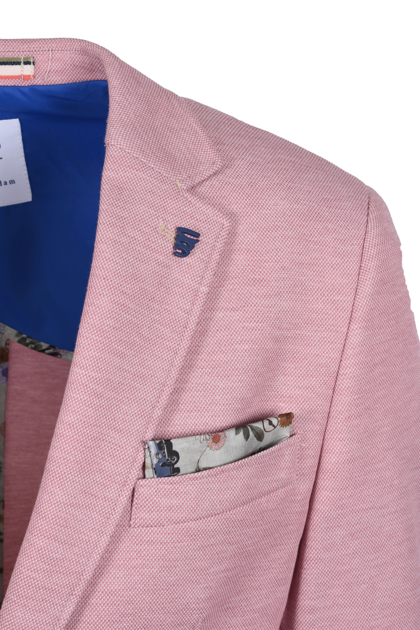 R2 Notch Lapel Jacket Light Pink
