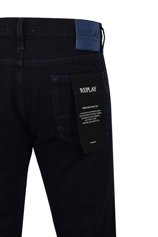 REPLAY AIDEEN JEANS DARK DENIM Replay Michael Stewart Menswear  Jeans