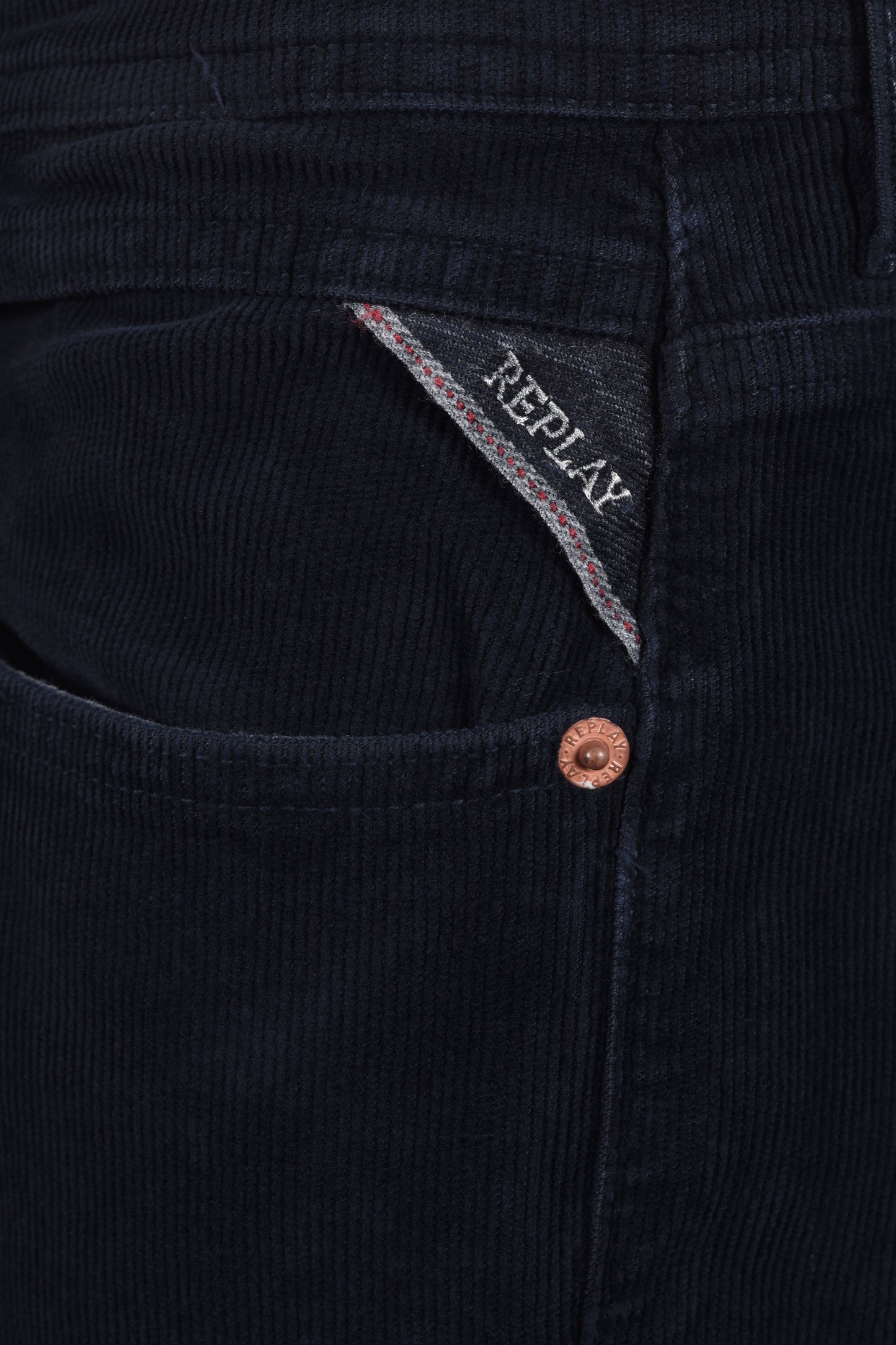 REPLAY GROVER CORDS NAVY Replay Michael Stewart Menswear  Cords