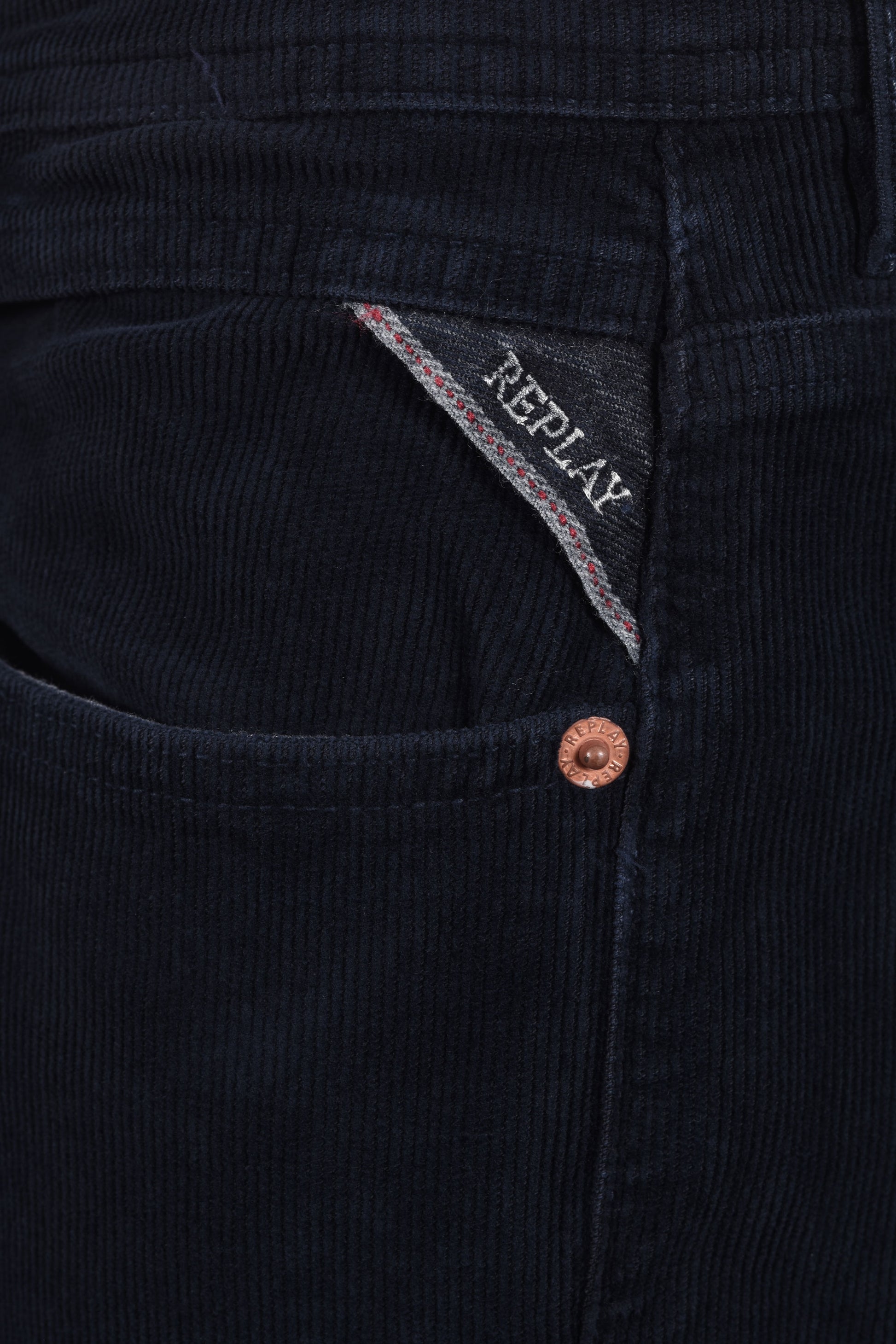 REPLAY GROVER CORDS NAVY Replay Michael Stewart Menswear  Cords