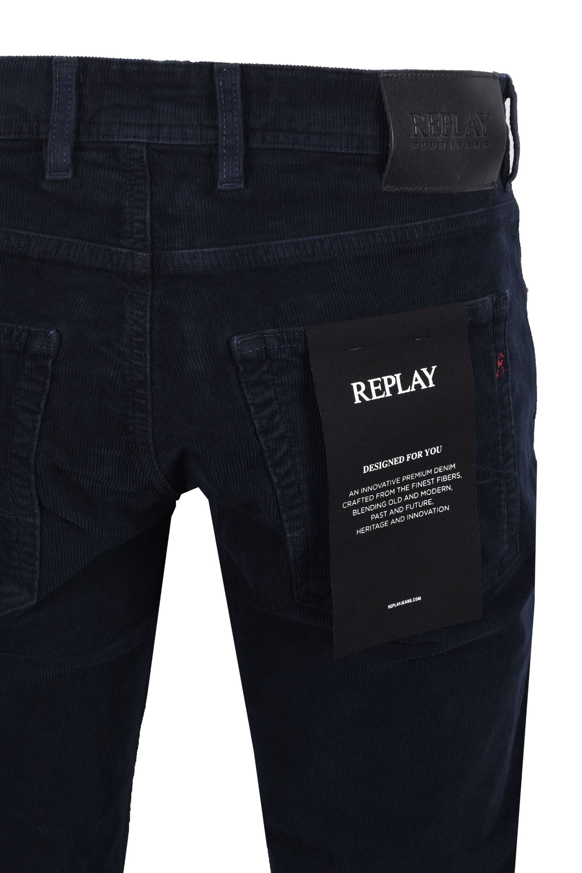 REPLAY GROVER CORDS NAVY Replay Michael Stewart Menswear  Cords