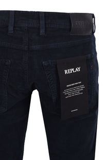 REPLAY GROVER CORDS NAVY Replay Michael Stewart Menswear  Cords