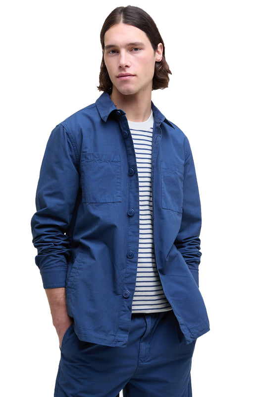 BARBOUR RICKFELL OVERSHIRT DARK DENIM