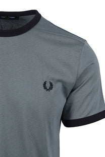 FRED PERRY RINGER T-SHIRT STOCKPORT BLUE/NAVY Fred Perry