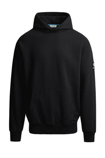 SANDBANKS BADGE LOGO HOODIE BLACK Sandbanks Michael Stewart Menswear  Sweatshirts & Hoodies