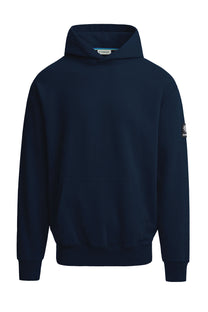 SANDBANKS BADGE LOGO HOODIE NAVY