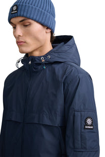 SANDBANKS HOODED NYLON WINDCHEATER NAVY