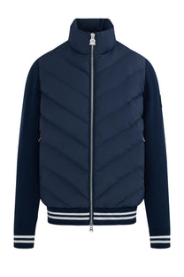 SANDBANKS HYBRID PUFFER CARDIGAN | NAVY