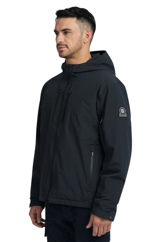 SANDBANKS STORM SHELL WATERPROOF JACKET BLACK
