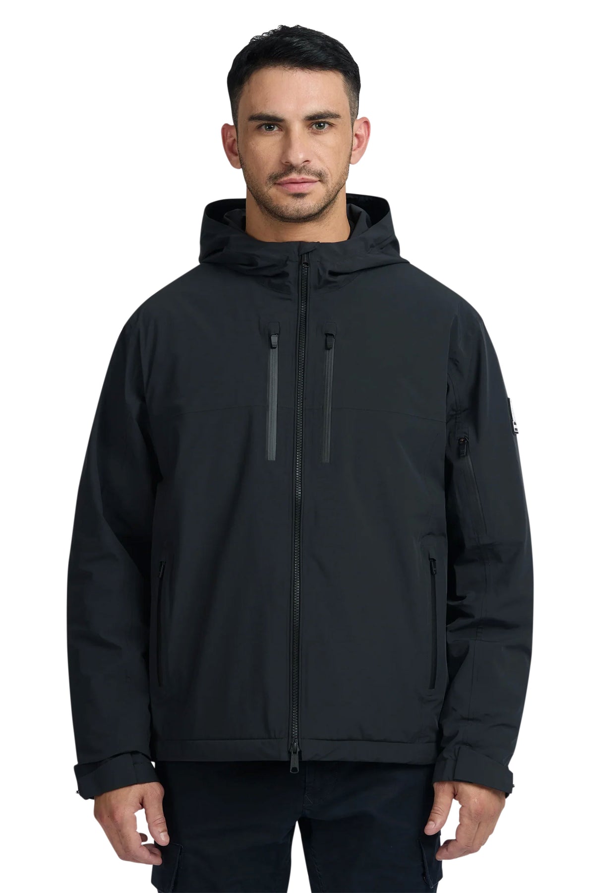 SANDBANKS STORM SHELL WATERPROOF JACKET BLACK