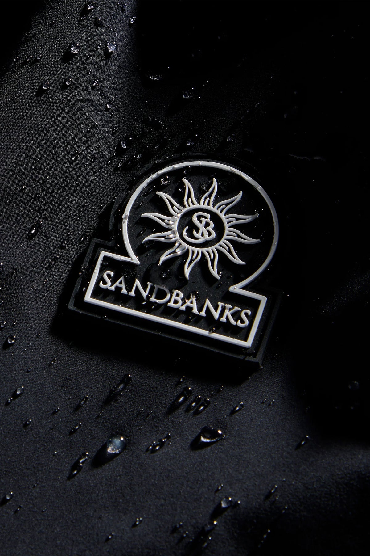 SANDBANKS STORM SHELL WATERPROOF JACKET BLACK