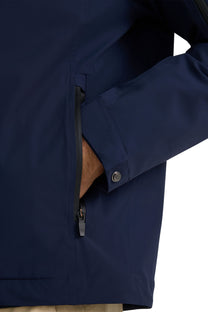 SANDBANKS STORM SHELL WATERPROOF JACKET NAVY