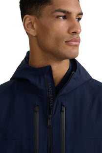 SANDBANKS STORM SHELL WATERPROOF JACKET NAVY