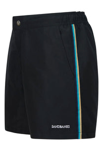 SANDBANKS SIDE STRIPE SWIM SHORT BLACK