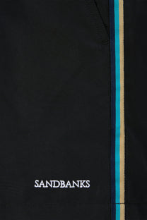 SANDBANKS SIDE STRIPE SWIM SHORT BLACK