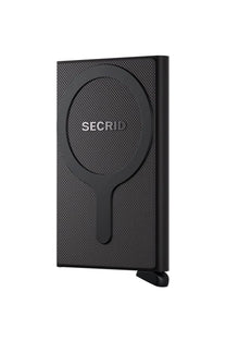 Black Secrid magsafe wallet on a white background