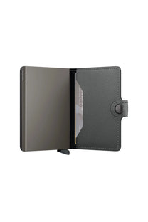 Black SECRID wallet with open design on a white background