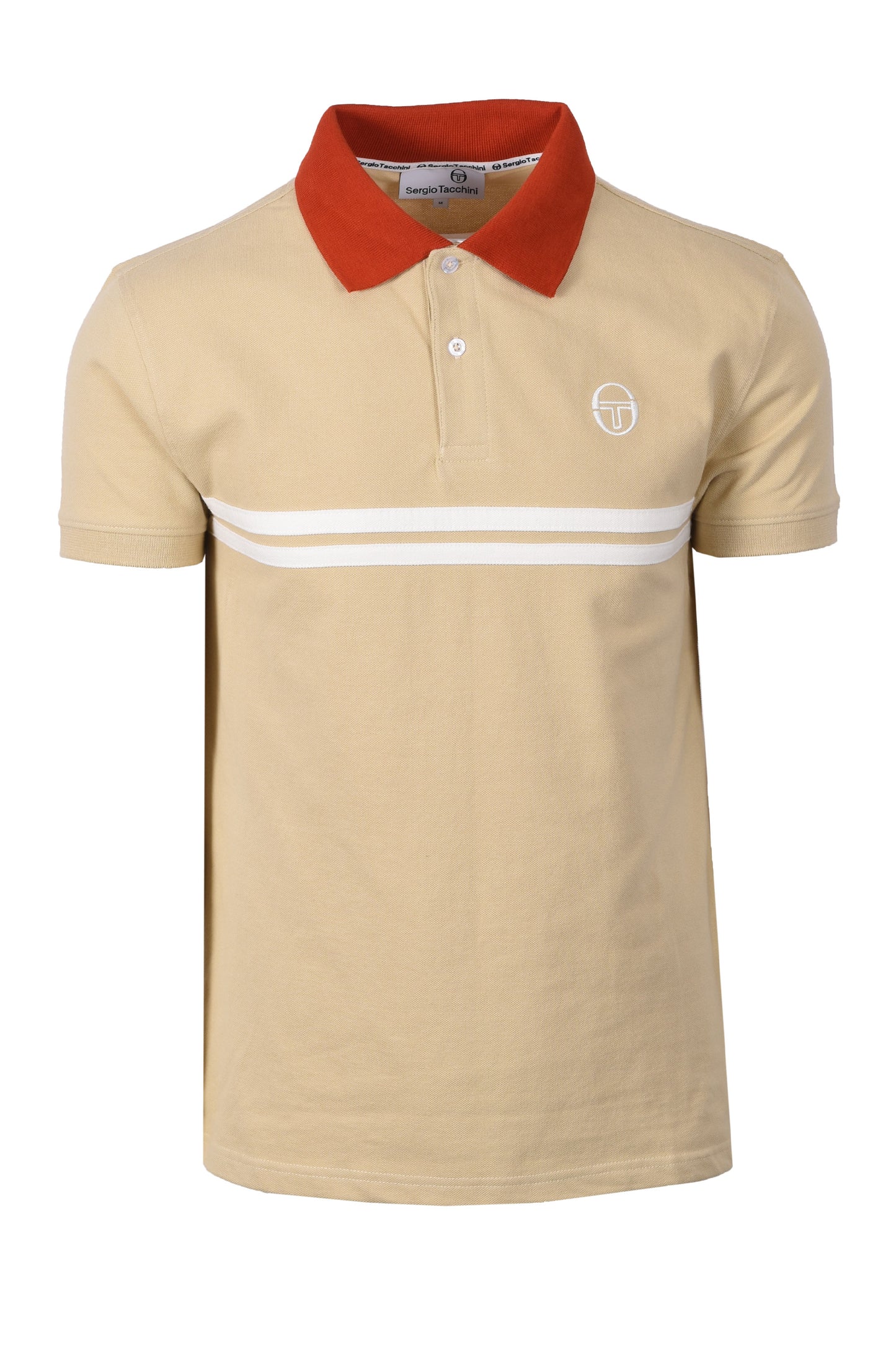 SEREGIO TACCHINI SUPERMAC POLO MOJAVE DESERT/ROOIBOS TEA/GARDENIA
