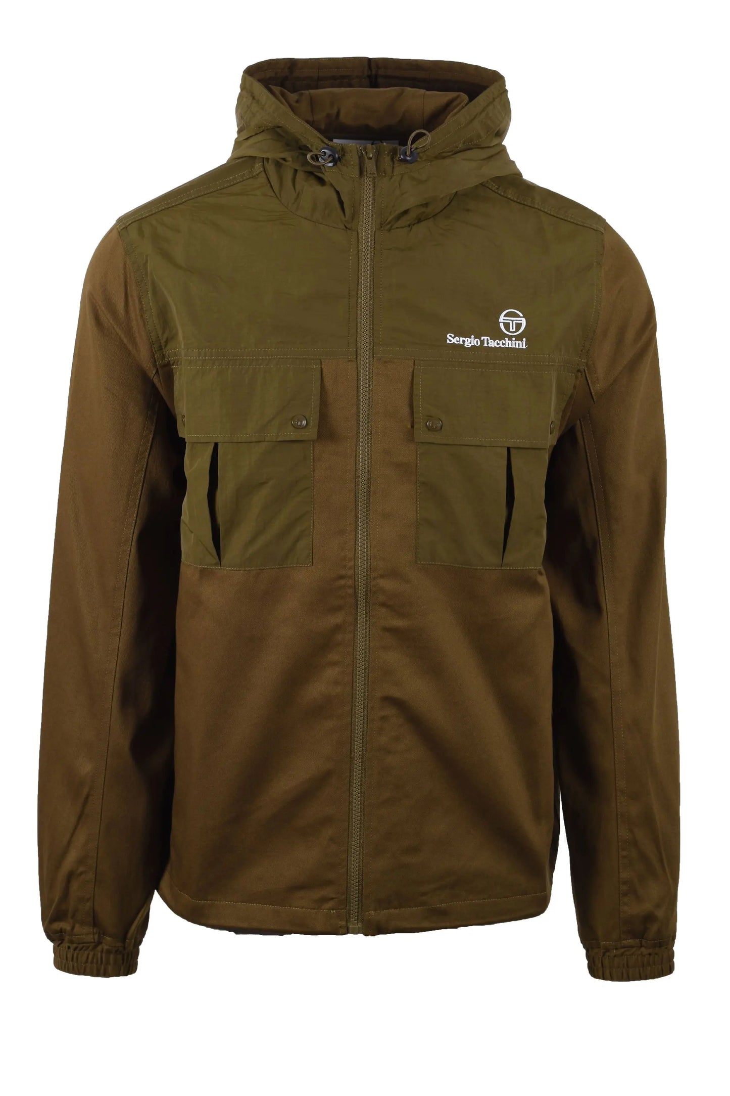 SERGIO TACCHINI CALISTI HOODED JACKET DARK OLIVE Sergio Tacchini