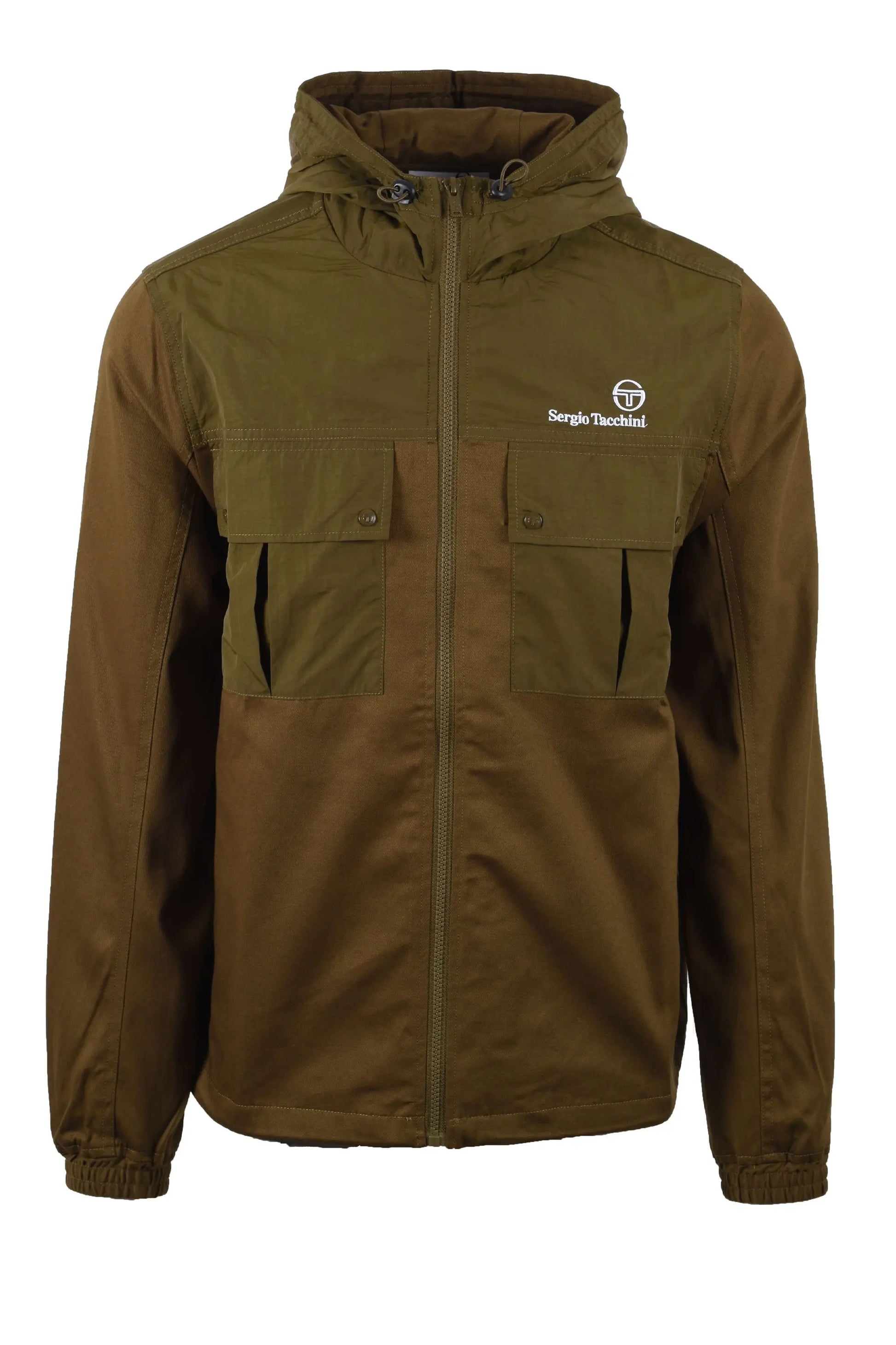 SERGIO TACCHINI CALISTI HOODED JACKET DARK OLIVE Sergio Tacchini