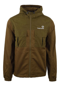 SERGIO TACCHINI CALISTI HOODED JACKET DARK OLIVE Sergio Tacchini
