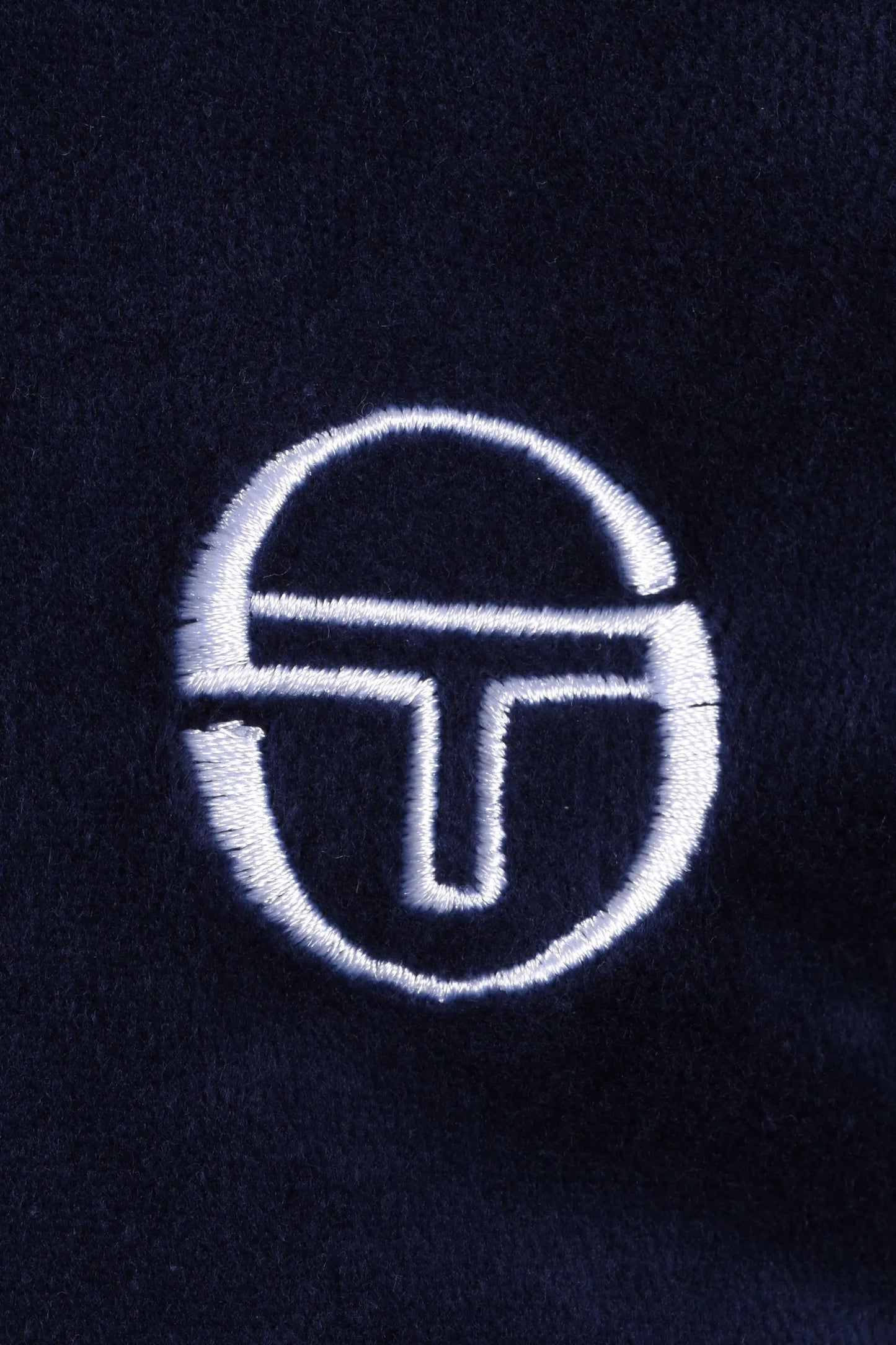 SERGIO TACCHINI CARDONA VELOUR ZIP POLO MARITIME BLUE/WHITE Sergio Tacchini