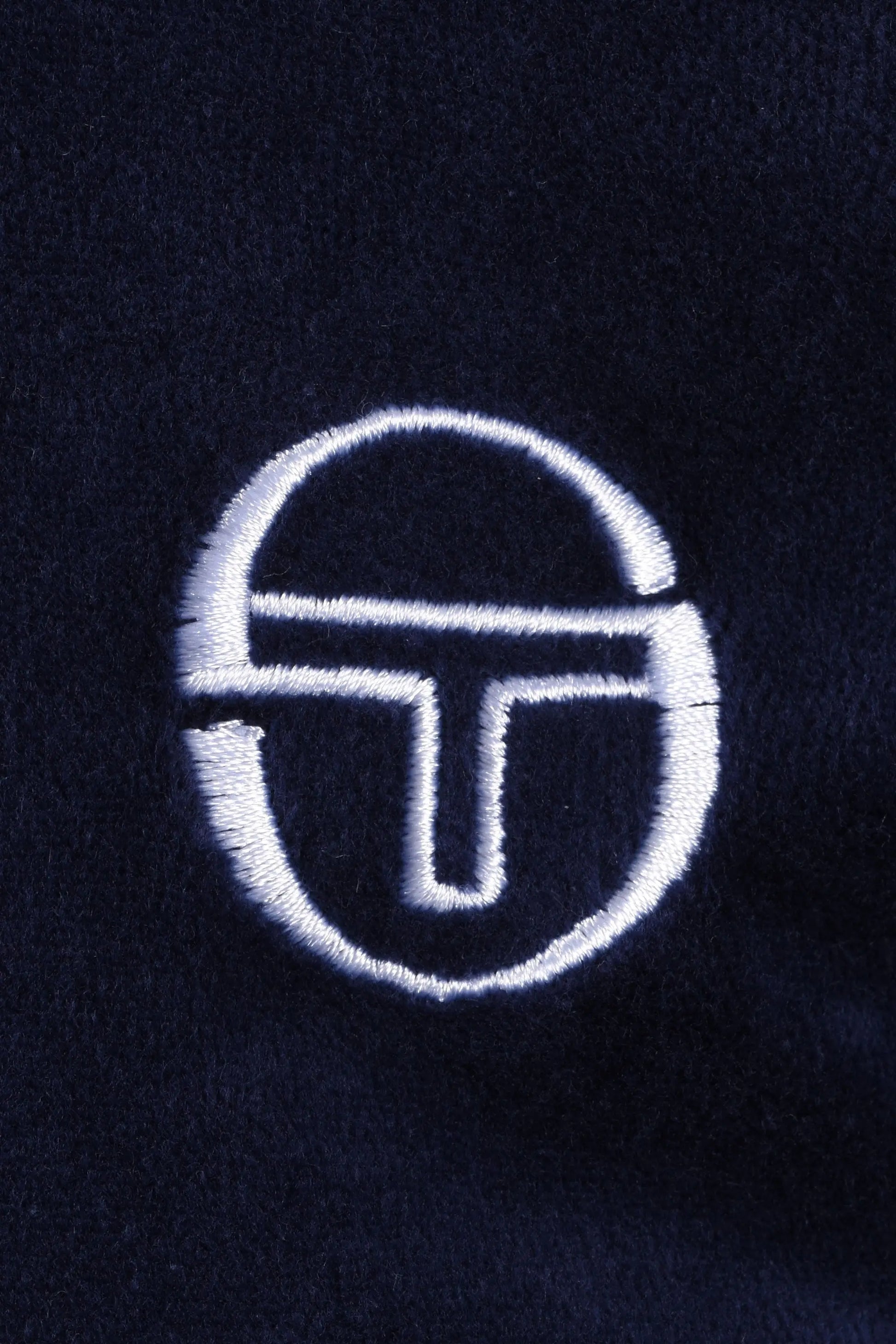 SERGIO TACCHINI CARDONA VELOUR ZIP POLO MARITIME BLUE/WHITE Sergio Tacchini
