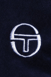 SERGIO TACCHINI CARDONA VELOUR ZIP POLO MARITIME BLUE/WHITE Sergio Tacchini