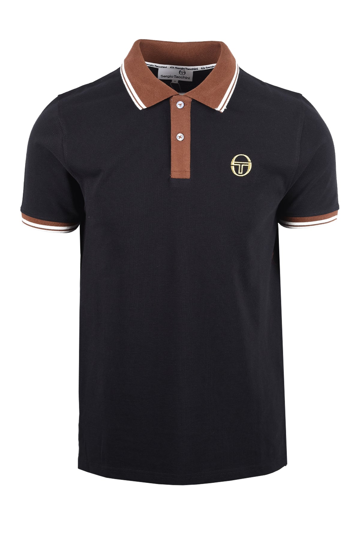 SERGIO TACCHINI CON 020 POLO BLACK/POTTING SOIL/GARDENIA