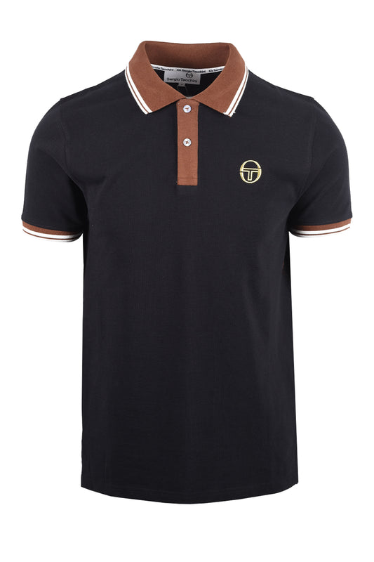 SERGIO TACCHINI CON 020 POLO BLACK/POTTING SOIL/GARDENIA