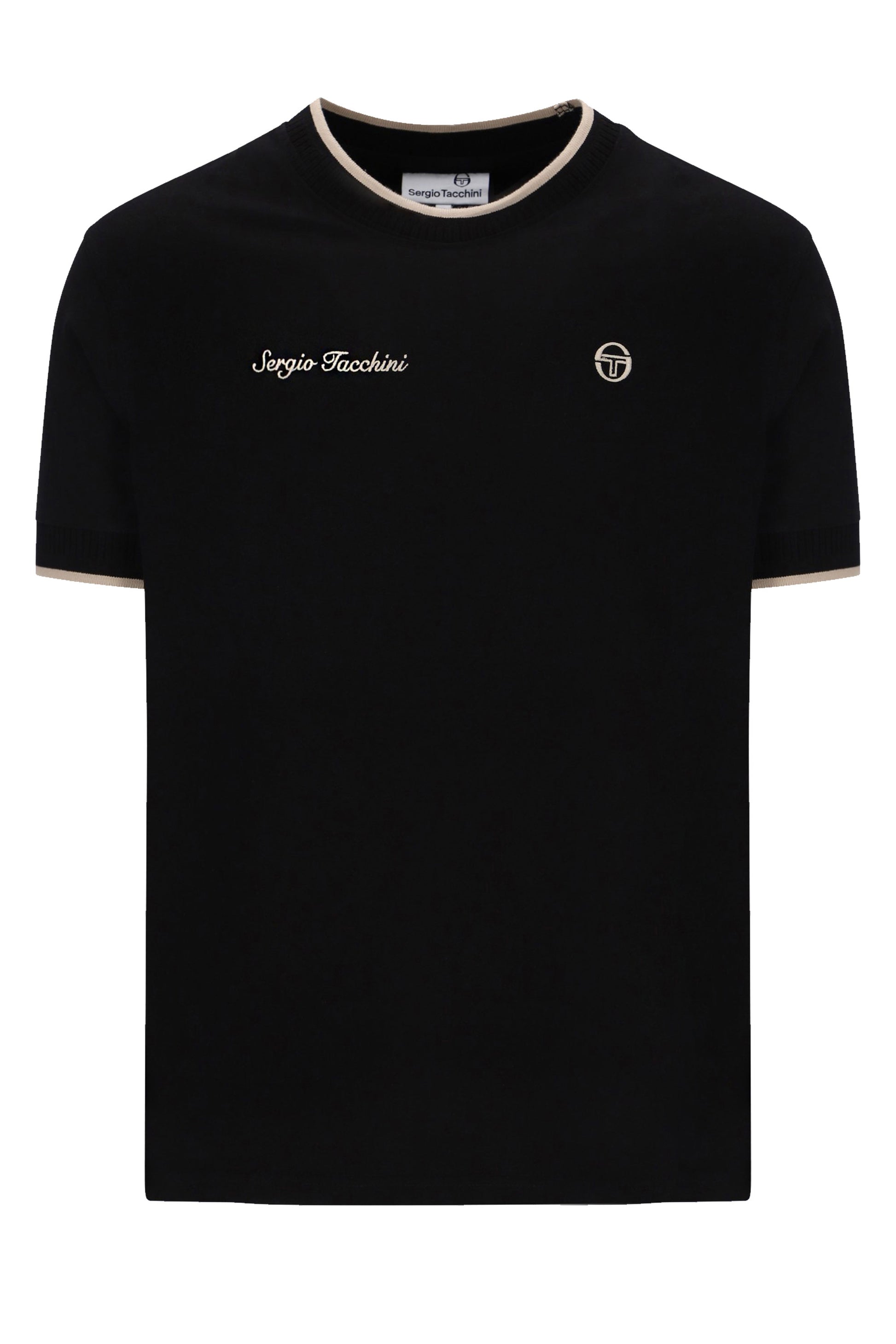 SERGIO TACCHINI CONTE T-SHIRT BLACK Sergio Tacchini Michael Stewart Menswear  T-Shirts