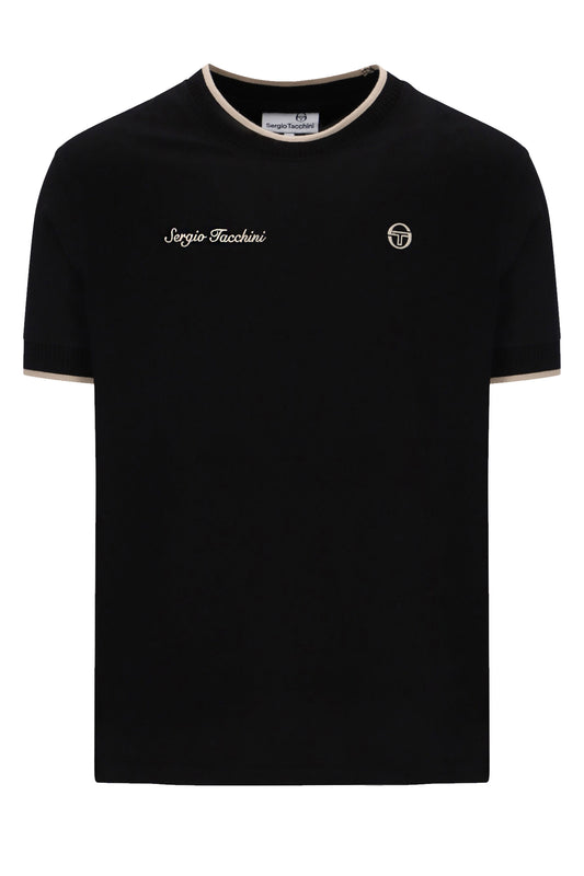SERGIO TACCHINI CONTE T-SHIRT BLACK Sergio Tacchini Michael Stewart Menswear  T-Shirts