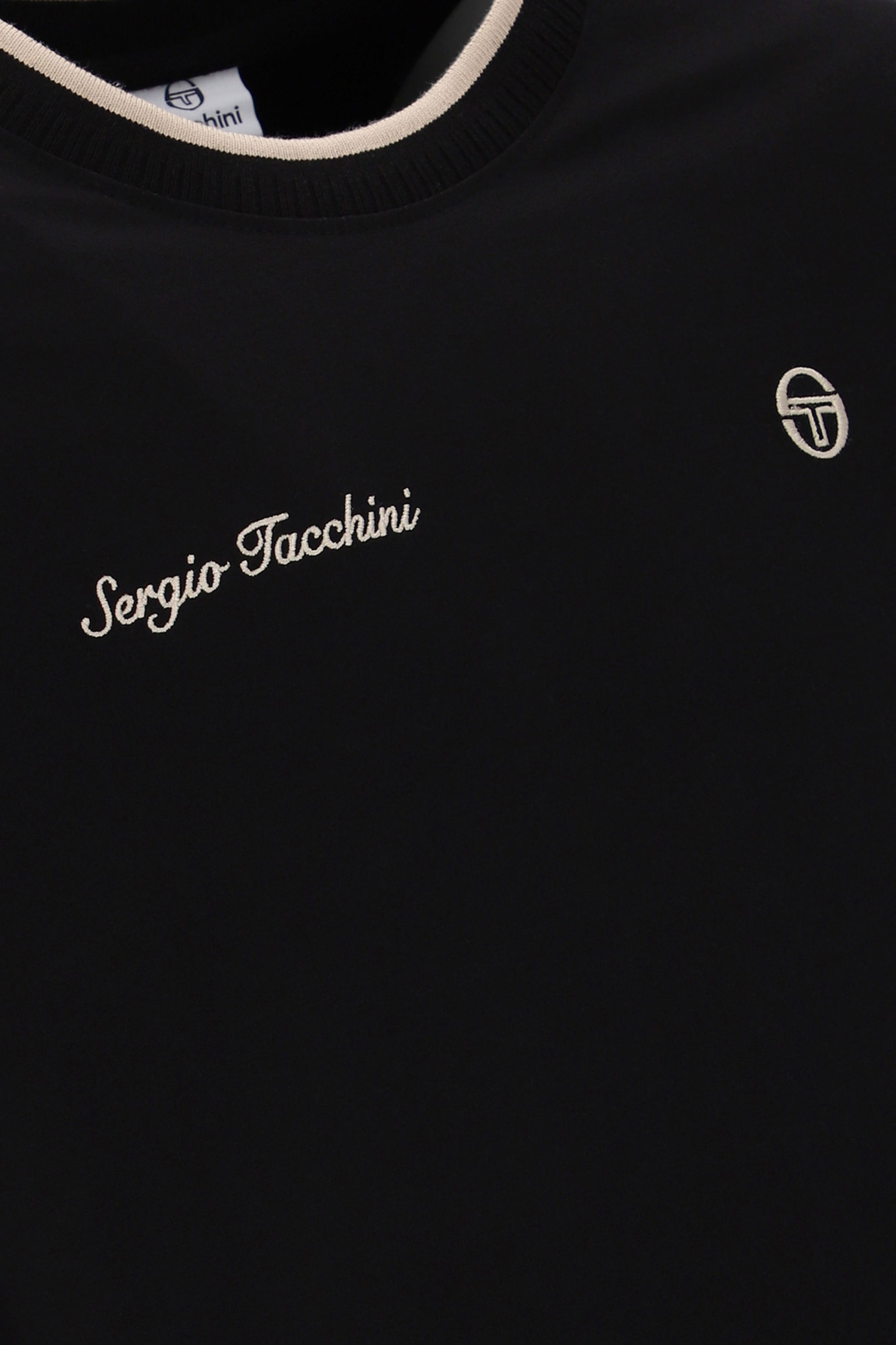 SERGIO TACCHINI CONTE T-SHIRT BLACK Sergio Tacchini Michael Stewart Menswear  T-Shirts